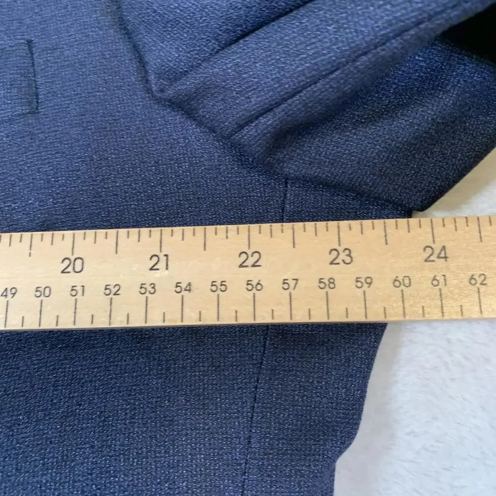 Tom James Filo A Mano Blazer Mens 44 Long‎ Blue Wool 3 Button Hand Tailored USA